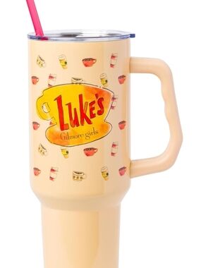 Gilmore Girls Peach Travel Mug with Handle